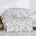 thumbnail image 3 of Honeii Snake print throw blanket, crafted from cozy cotton flannel, offers versatile home decor as a bedding suitable for all seasons.-50"x40", 3 of 6