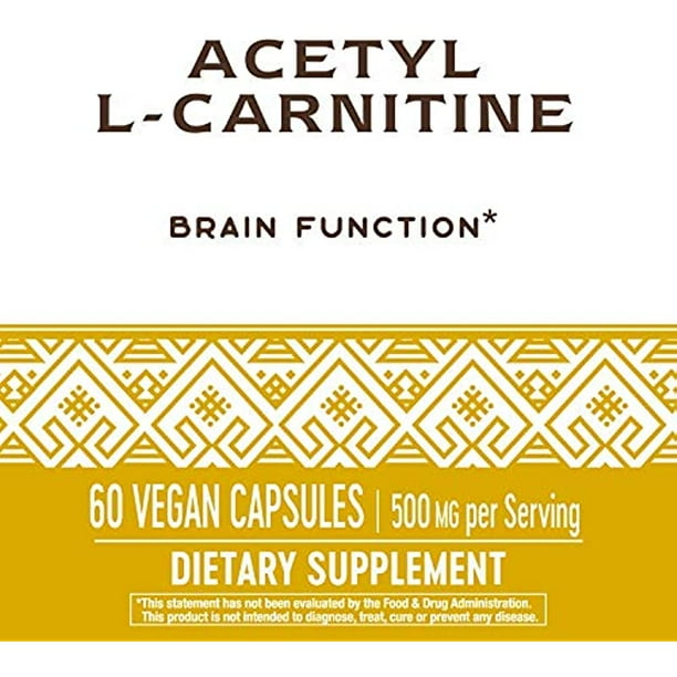 Nature's Way Acetyl LCarnitine, Supports Brain Function*, 500mg Per