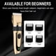 thumbnail image 5 of Cortapelos eléctrico para hombres y niños | Recortadora USB recargable para barba, cuerpo y cabello | Kit de peluquería profesional para el hogar con 4 peines guía y accesorios, 5 of 9