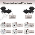 thumbnail image 5 of HWZWT EU to US plug adapter kit UK to US plug adapter, 5 of 5