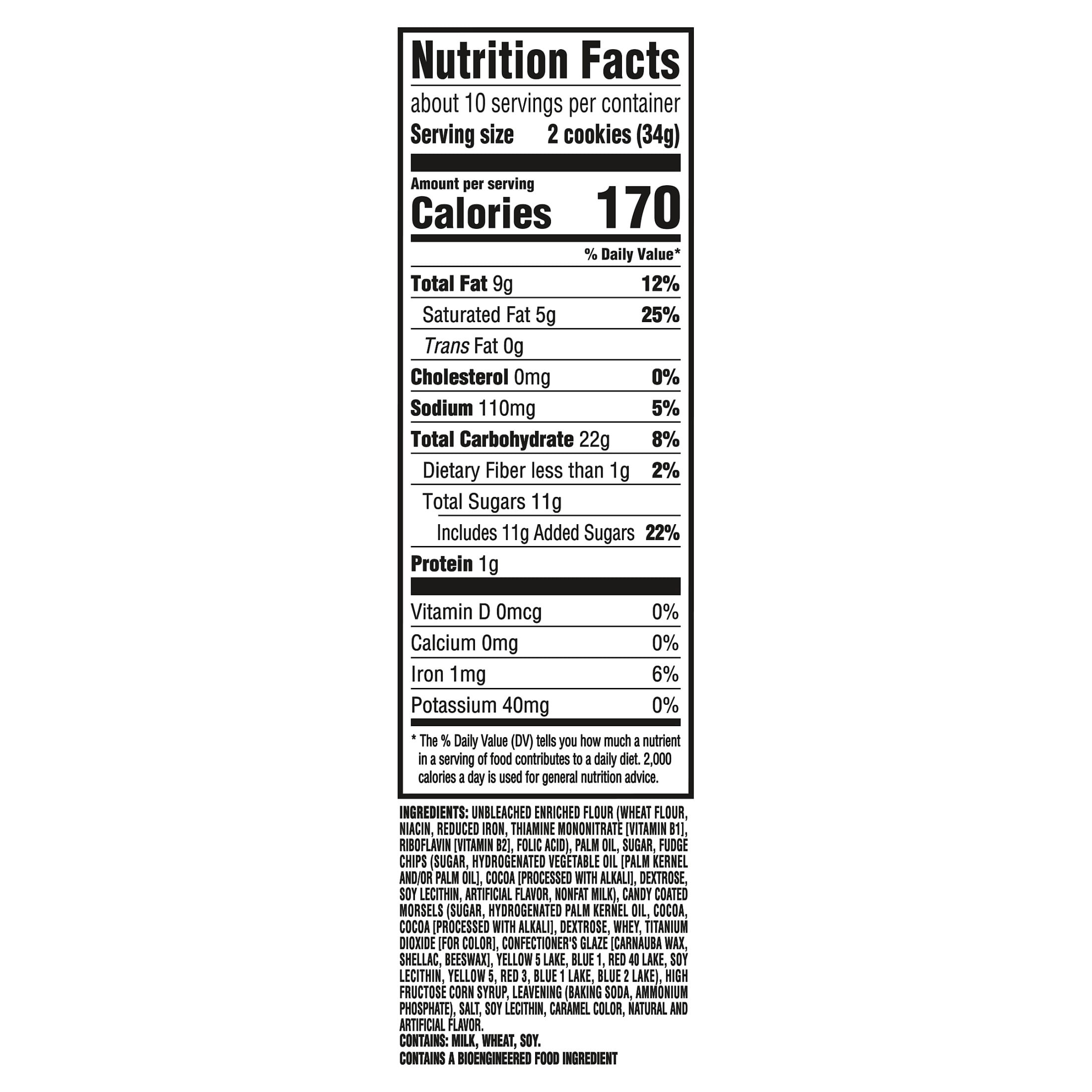 (3 pack) CHIPS AHOY! Crunchy Candy Blasts Fudgy Chocolate Chip Cookies, 12.4 oz