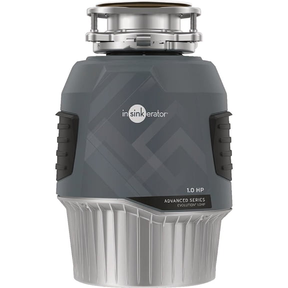 InSinkErator EVOLUTION 1HP 1 HP, Advanced Series Continuous Feed Food Waste Garbage Disposal, Gray