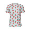thumbnail image 6 of Rocae Hand Drawn Strawberry for Men's Mesh Quick-Dry Short Sleeve Workout T-Shirt,Mens Crew Neck Tee Lightweight Soft Classic T Shirts 4X-Large, 6 of 9