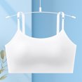 thumbnail image 2 of Women Bras with Support and Lift No Underwire Push Up Full Coverage Lightweight Solid Color Spaghetti Strap Padded Bralettes for Women Breathable Underwear Daily Bra White-05 XL, 2 of 10