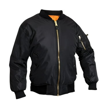 Rothco Black Womens MA-1 Flight Jacket - 7313 - XS