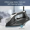 thumbnail image 4 of Moosoo Steam Iron 1800W Dry Iron Lightweight Anti-drip Iron with Auto-Off, ST1800, 4 of 8