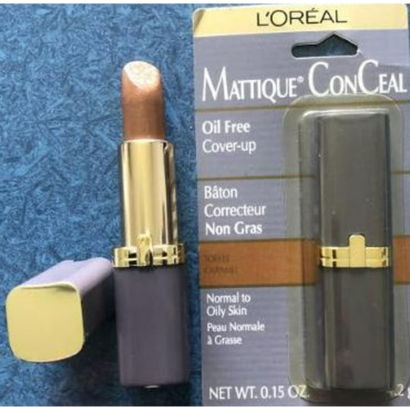 L'Oreal Mattique Concealer Corrector Normal to OIly Skin, TOFFEE CARAMEL 0.15 oz