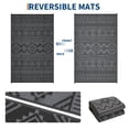 thumbnail image 6 of Outdoor Area Rug Waterproof Plastic Straw Rug, Plastic Straw RV Mat, Stain-Resistant Indoor Outdoor Carpet for Patio, Deck, Balcony, Picnic & Beach, 6 of 14