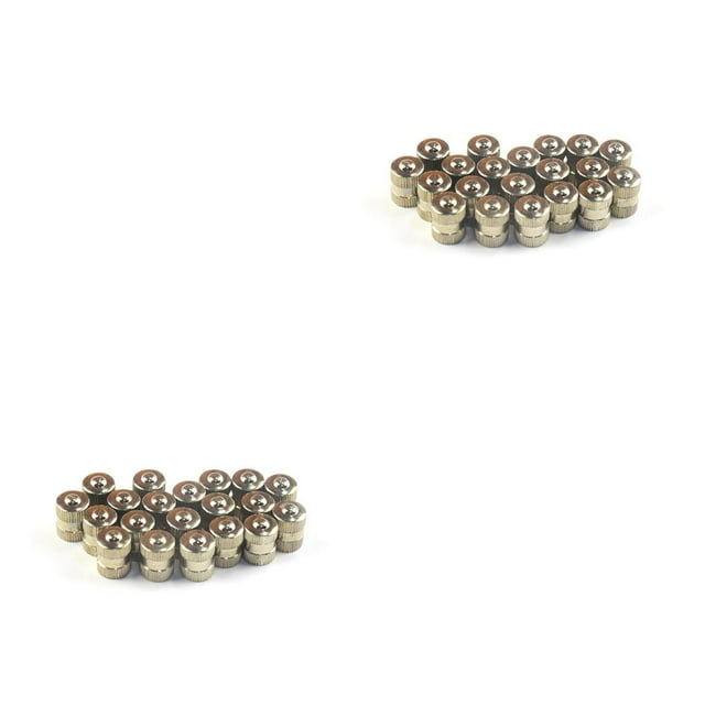ziyahi 20 Pcs Embouts de Valve de Pneu Remplacement Accessoires de Petit Pneu Couvercle d'Air de Roue en Cuivre Robuste Accessoire de Remplacement 2Ensemble