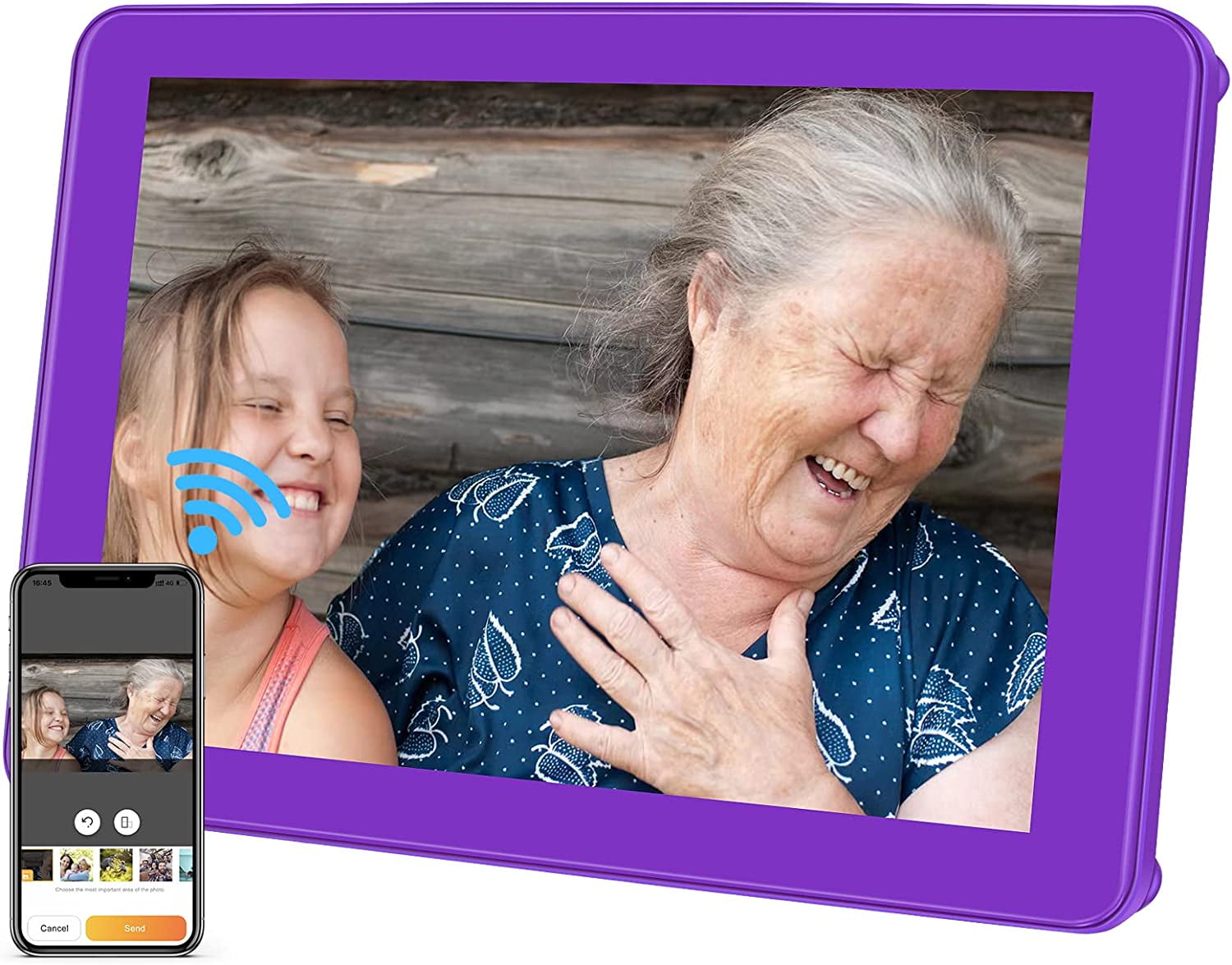 Digital Picture Frame APP Control 10 Inch Wifi Electronic HD IPS Touch