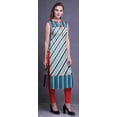 thumbnail image 3 of Bimba Printed Women Straight Kurti Sleeveless Summer Wear Kurta Tunic Large, 3 of 5