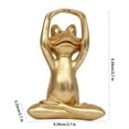 thumbnail image 4 of Yoga Frog Figurines Decor,Gold Frog Figurines Yoga Decor,Meditating Yoga Frog Statue,Frog Figurine, Funny Frog Statue,Golden Frogs Statue Yoga Decoration for Modern Living Room Desk Garden Decoration, 4 of 6
