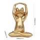 thumbnail image 4 of Estatua de rana para yoga, decoración moderna para sala de estar, escritorio, jardín, oficina pequeña, regalo único, marco de metal, para dormitorio, 4 of 7