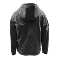 thumbnail image 4 of FRSASU Mens Sweatshirt Long Sleeve Denim Rugged Zip Hoodie Streetwear Casual Top Black, 4 of 6