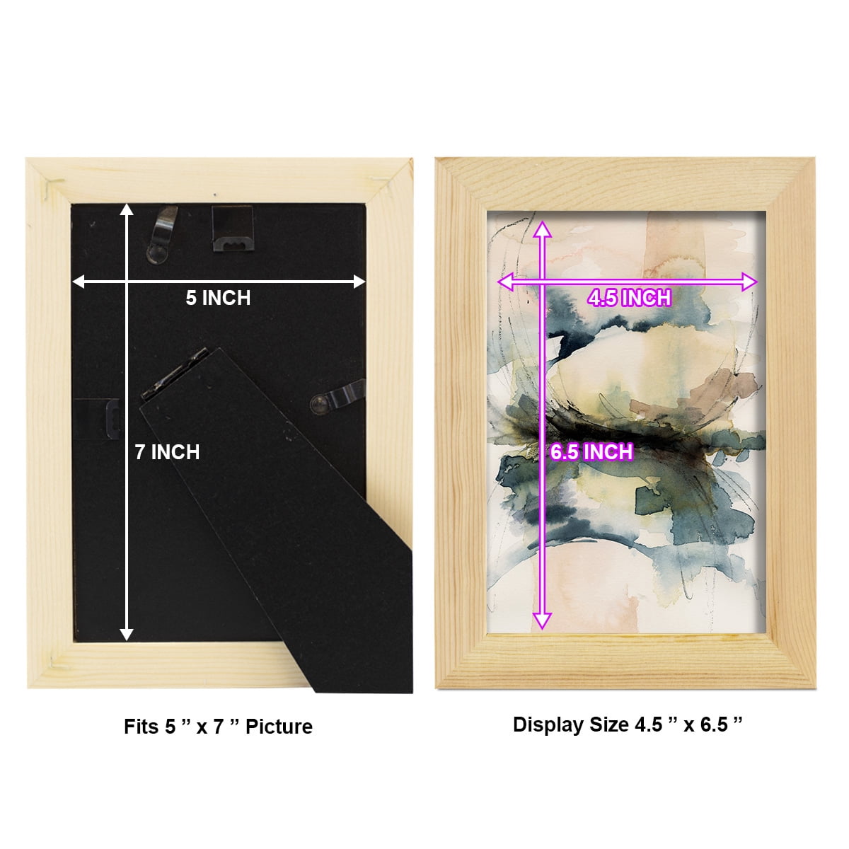 Winter Shoal II - Framed Print w/glass - Natural Wood