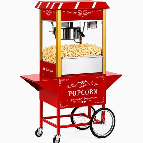 Maquina de Palomitas de Maiz GUTSTARK 8 Oz Carrito Comercial