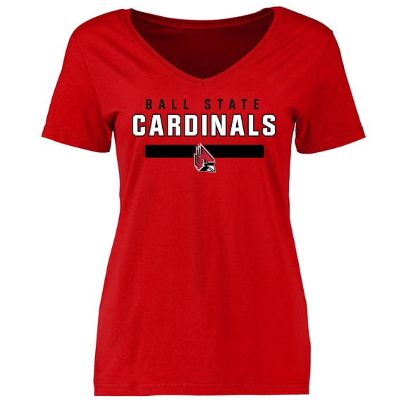 Women's Cardinal Ball State Cardinals Team Strong T-Shirt