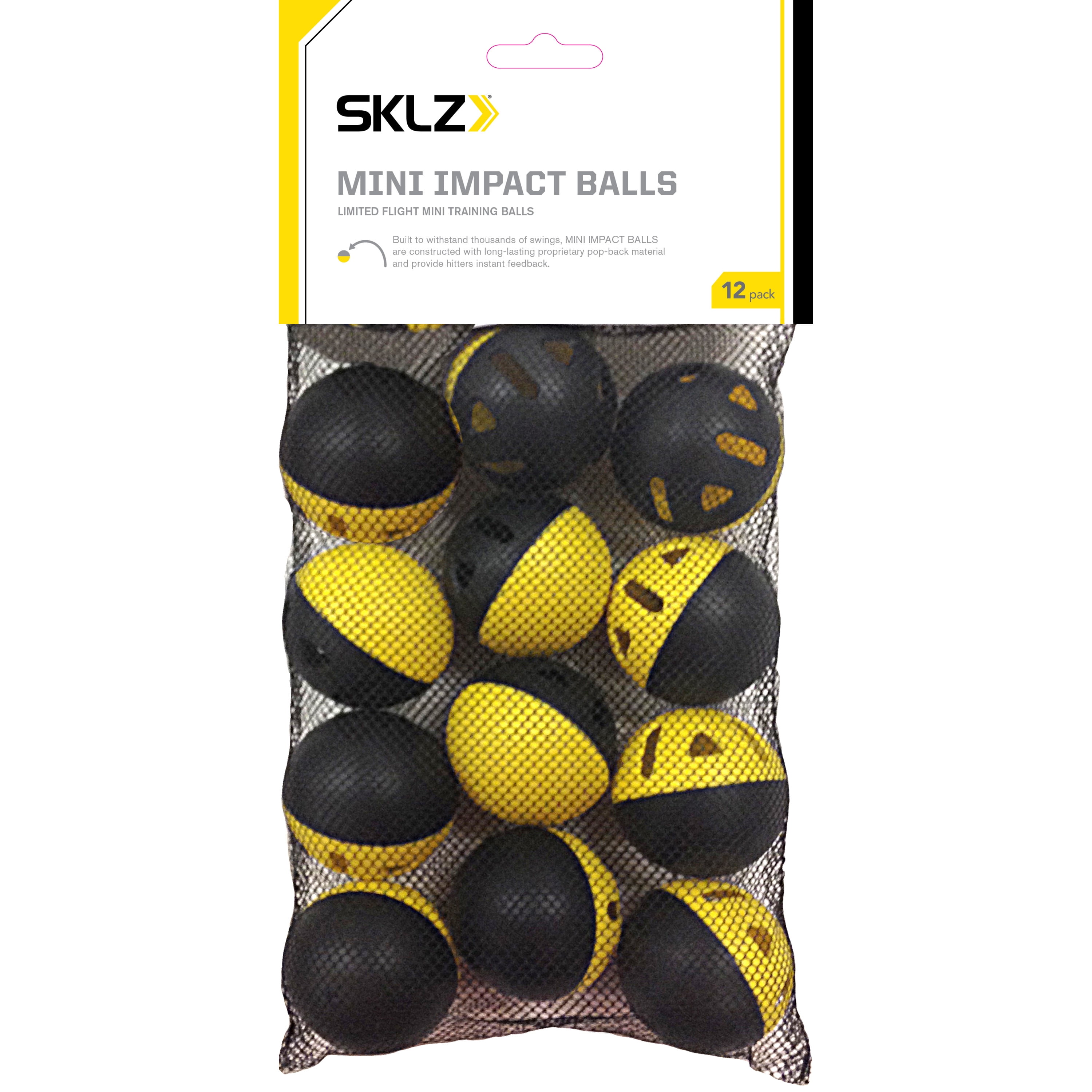 (12 Pack) SKLZ Mini Impact Balls Limited Flight Mini Training