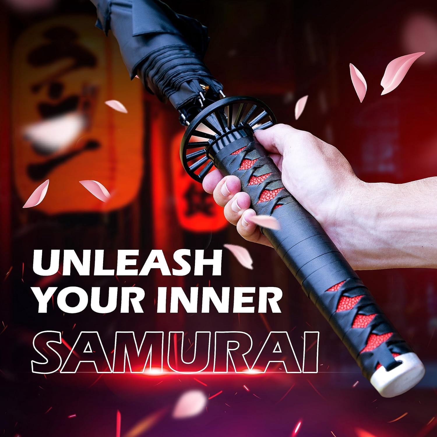 Katana  -  Samurai Sword Design for Adults, Anime Style Rain