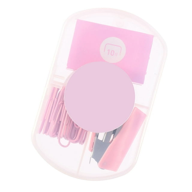 Portable Mini Stapler Cute and Stylish Compact Durable Efficient Document Organizer with Built in Remover Office School Stationery Combo Set