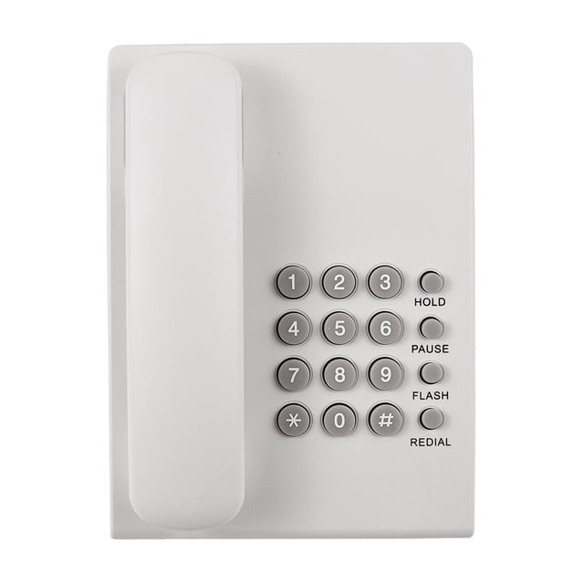 Corded Phone Desktop Fixed Wall Mountable Landline Phone Supprt RedialPauseFlashHold Ring Tone Adjustable No AC PowerBattery Required for Home Hotel Reception Office Bank Call Center