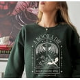 thumbnail image 6 of A Book A Day Keeps Reality Away Sweatshirt - Fantasy Book Dragon Sweater, Reading Crewneck, 6 of 6