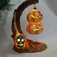 thumbnail image 3 of Frogued Halloween Pumpkin Bat Increase Atmosphere Luminous Durable Anti-crack Decorative Lights Pumpkins Shape Pumpkin Lanterns for Night Table (Type A), 3 of 13
