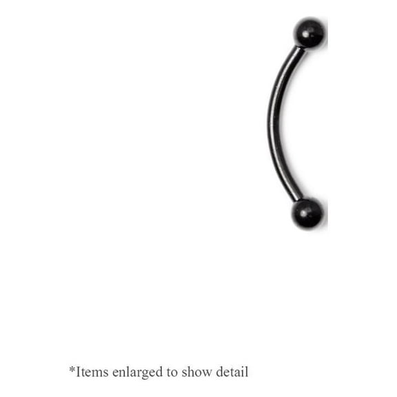 Anodized Titanium Curved Barbell Surgical Steel 16G (13mm) - 7 Colors Available