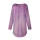 thumbnail image 4 of camisetas para mujer otoño casual camisas de manga larga sudadera retro impresión top pullover rosa caliente / xl, 4 of 5