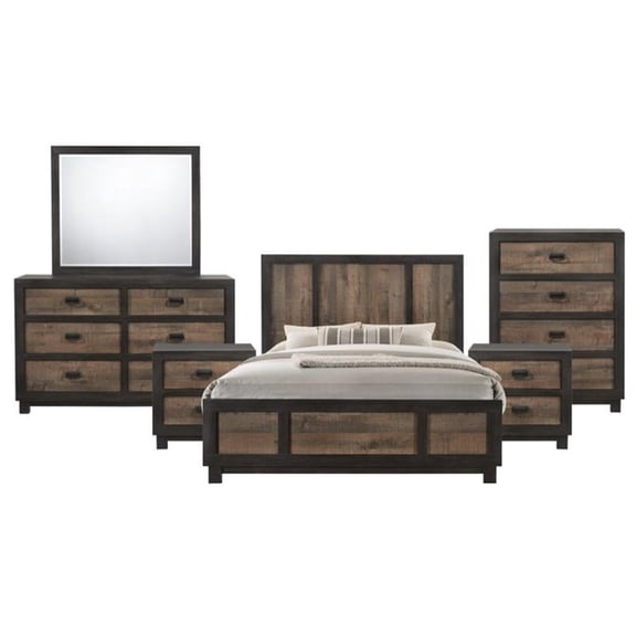 Picket House Furnishings Harrison 6 Piece Queen Panel Bedroom Set