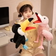 thumbnail image 5 of Muñeco de peluche suave de pájaro, loro, búho, águila, flamenco, pavo real, muñeco de peluche para cosplay, juguetes educativos para bebés, marioneta de dedo de mano kawaii, 5 of 5