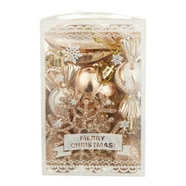 YHAJDS 36PCS Christmas Ball Ornaments 1.18/3.15in Shatterproof Xmas Bulbs Christmas Ornaments Set Xmas Tree Balls Hanging Balls for Wedding Holiday Halloween Party Decor Christmas Wreath Ornaments