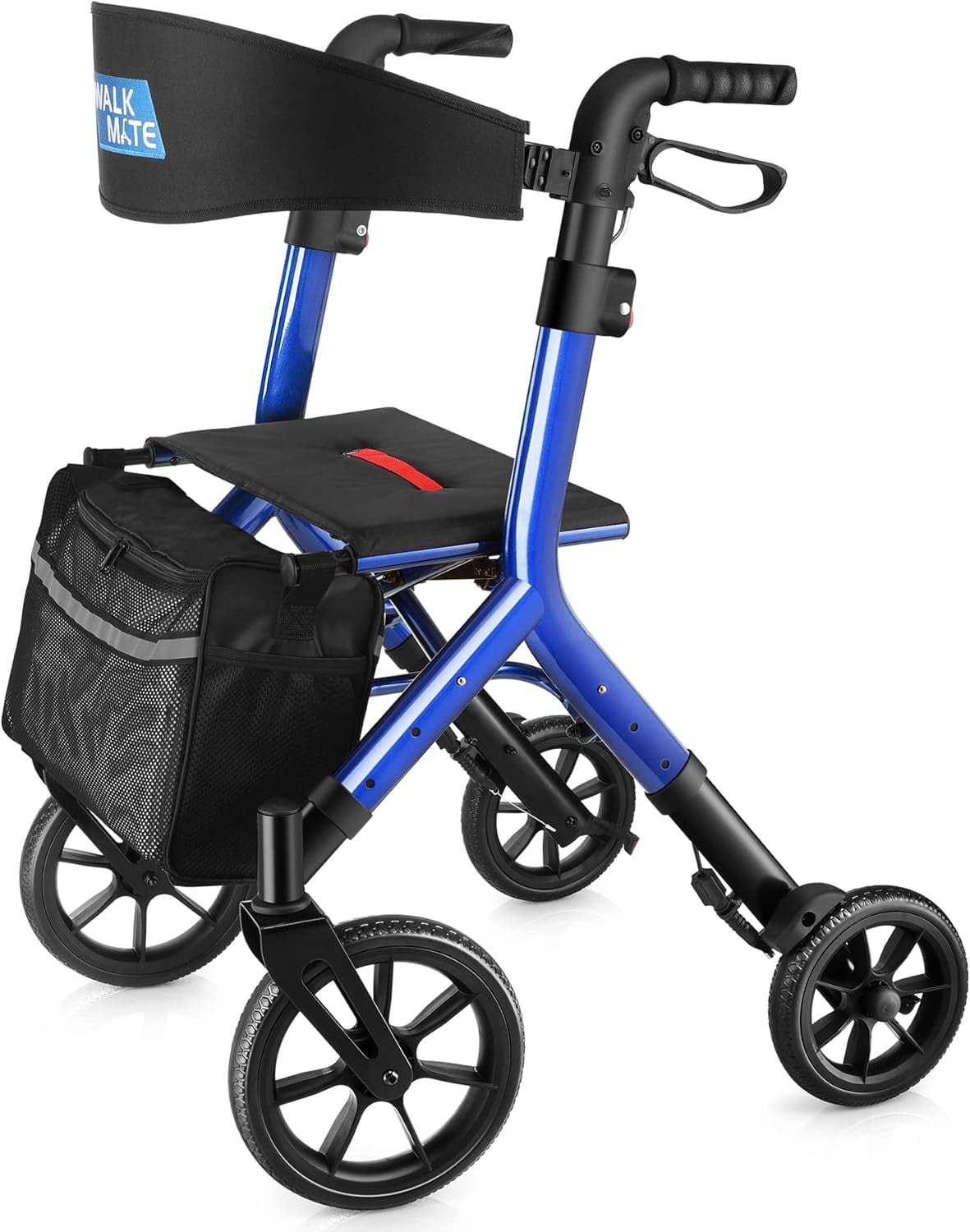 WalkMate Rollator Walker for Seniors Taller 5.3~7ft with Height ...