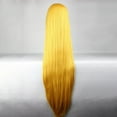 thumbnail image 4 of Unique Bargains Wigs for Women 39" Golden Yellow Wigs with Wig Cap, 4 of 6