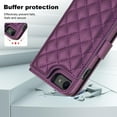 thumbnail image 5 of Compatible with iPhone 7 / 8 / SE 2022 & 2020 Wallet Case Wrist Strap + Crossbody Strap, PU Leather Multifunctional Card Slots Stand Rugged Cell Phone Cover Women Girls, Darkpurple, 5 of 9