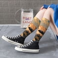 thumbnail image 5 of KLL Playful Otter Tropical Beach Print Cool Socks Men's Women's Crew Socks Funny Crazy Novelty Stockings, 5 of 6
