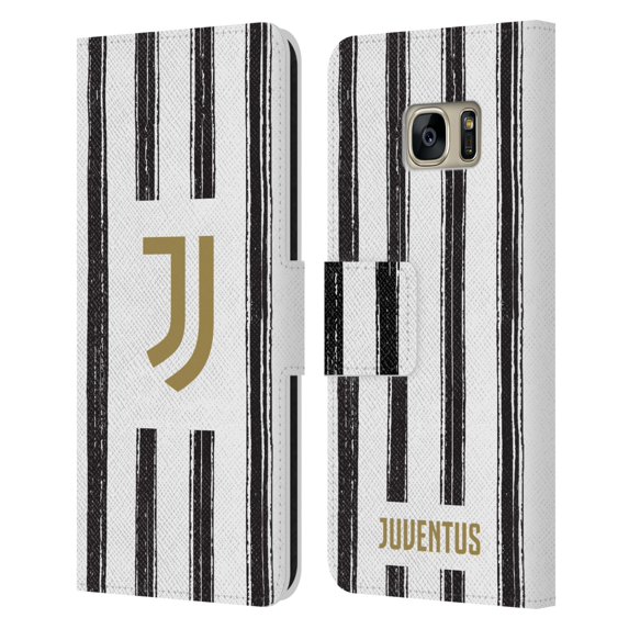 Head Case Designs Officially Licensed Juventus Football Club 2020/21 Match Kit Home Leather Book Wallet Case Cover Compatible with Samsung Galaxy S7