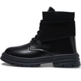 thumbnail image 2 of Botas Casuales para Mujer con Cordones Botin de Corte Medio Impermeable Tacon Bajo, 2 of 7