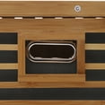thumbnail image 4 of Tilt-Out Laundry Hamper 3-Tier Wood Laundry Room Shelves with Removable Cloth Storage Bag 30*40*95 cm, 4 of 7