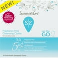 thumbnail image 4 of 6 Pack Summer's Eve Fragrance Free Feminine Cleansing Cloths, 16 Count, 4 of 8