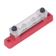 thumbnail image 4 of Barra colectora de 4 terminales de 12‑48 V y 150 A, bloque de conexión a tierra para distribución de energía de batería para coches, camiones, vehículos recreativos, embarcaciones marinas, rojo, 4 of 10