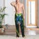 thumbnail image 2 of Balery Fluorescent Wolf Pantalones de pijama para hombre, pijama ultraligero, pantalón de descanso-Medium, 2 of 6