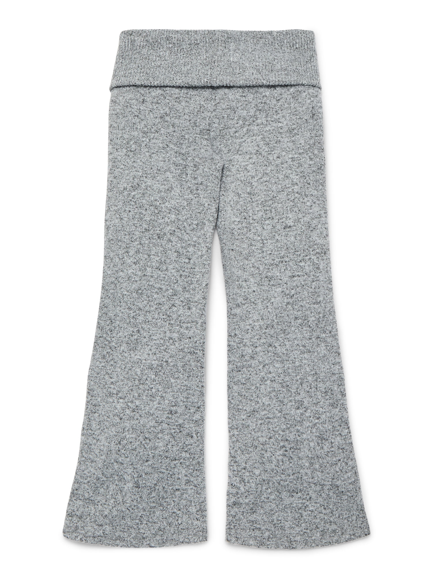Weekend Academy Girls Cozy Foldover Waist Flare Pants, Sizes 4-18