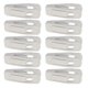 thumbnail image 3 of 10 perchas de terciopelo con pinzas flocadas para trajes, faldas y pantalones, para organizar el armario del hogar, color blanco., 3 of 5