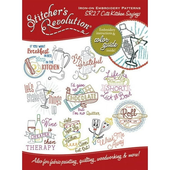 Aunt Martha's SR27 Stitcher's Revolution Cute Kitchen Sayings