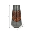 thumbnail image 4 of Elegant Glass Vase for Living Room Decor - Home Decor Accents with Sculptural Form and Grounded Base - Decorative Flower Vase for Room, Bedroom, House, Office and Table Display - 17", Black & Red, 4 of 13
