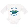 thumbnail image 3 of Inktastic Save Our Environment Earth Butterfly Boys or Girls Long Sleeve Baby Bodysuit, 3 of 5