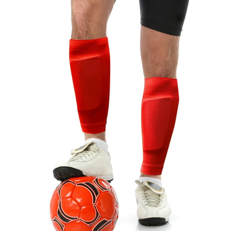 1 Pair Shin Guard Socks Men Women Soccer Shin Socks Football Calf Sleeves