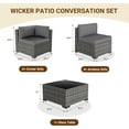 thumbnail image 6 of ELPOSUN Patio Furniture Set, 7-Piece Patio Furniture Set with Coffee Table & Waterproof Covers, All-Weather Wicker Outdoor Sectional for Backyard Balcony, Gray, 6 of 8