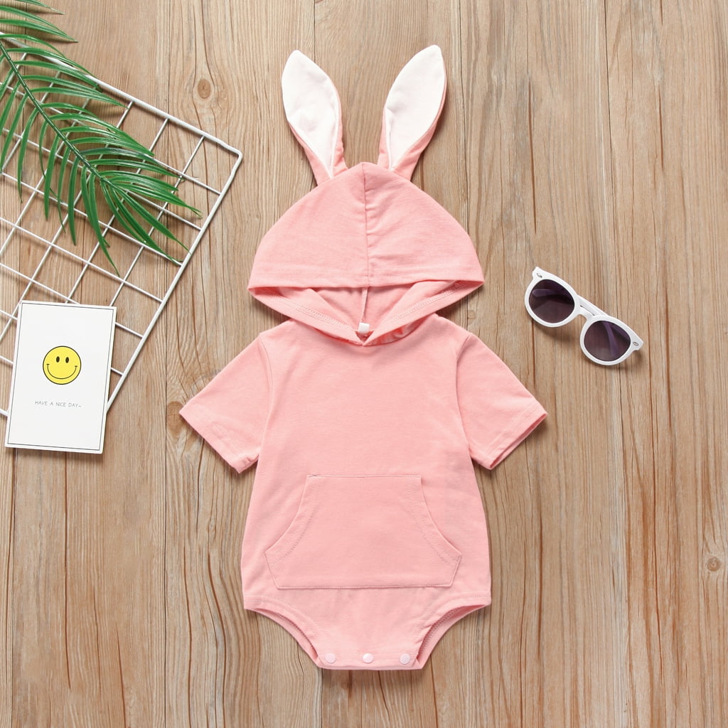 PatPat PatPat Baby Boy / Girl Shortsleeve Bunny Design Bodysuits